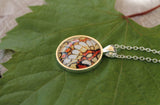 Fritillary Butterfly Wing, Orange and Yellow Butterfly, Butterfy Necklace, Butterfly Wing Necklace, Picture Pendant, Entomology Necklace