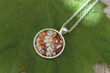 Fritillary Butterfly Wing, Orange and Yellow Butterfly, Butterfy Necklace, Butterfly Wing Necklace, Picture Pendant, Entomology Necklace