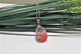 Real Pink Glasswing Wing, Butterfly Wing Pendant Necklace, Cithaeria aurora, Butterfly Wing Necklace, wing Encased in Resin, insect jewelry