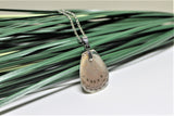 Spotted Lilac Tree Nymph v2, Butterfly Wing Pendant Necklace, Sevenia pechueli, Butterfly Wing Necklace, wing Encased in Resin, Zoology