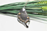 Real Ulysses Wing, Real Wing Necklace, Blue Black Butterfly Necklace, Papilio Ulysses Necklace, Entomology, Butterfly Wing Encased in Resin