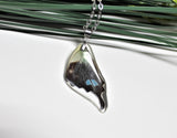 Real Purple Spotted Swallowtail Wing v2, Butterfly Wing Pendant Necklace, Graphium Weiskei, Butterfly Wing Necklace, wing Encased in Resin