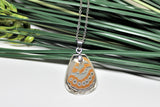 Spotted Lilac Tree Nymph v2, Butterfly Wing Pendant Necklace, Sevenia pechueli, Butterfly Wing Necklace, wing Encased in Resin, Zoology