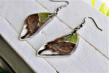 Graphium Weiskei Wing Earrings, Real Purple Spotted Swallowtail, Butterfly Wing Earring Set, Butterfly Wing Preserved, Wing Encased in Resin