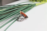 Red Lacewing Wing Ring, Butterfly Wing Ring, Cethosia biblis, Butterfly Wing Ring, wing Encased in Resin, Zoology, Entomology Ring