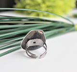 Leprieur's Glory Wing Ring, Butterfly Wing Ring, Callithea Leprieuri, Butterfly Wing Ring, wing Encased in Resin, Zoology, Entomology Ring