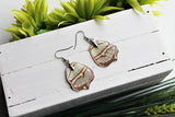 Malachite Wing Earrings v2, Butterfly Wing Earring, Insect Earrings, Wing Earring, Wing Encased in Resin, Preserved Wing, Entemology Jewelry