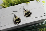 Malachite Wing Earrings v2, Butterfly Wing Earring, Insect Earrings, Wing Earring, Wing Encased in Resin, Preserved Wing, Entemology Jewelry