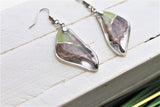 Graphium Weiskei Wing Earrings, Real Purple Spotted Swallowtail, Butterfly Wing Earring Set, Butterfly Wing Preserved, Wing Encased in Resin