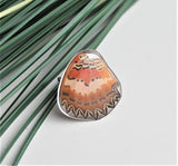 Red Lacewing Wing Ring, Butterfly Wing Ring, Cethosia biblis, Butterfly Wing Ring, wing Encased in Resin, Zoology, Entomology Ring