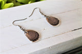 Spotted Lilac Tree Nymph v2, Butterfly Wing Earrings, Sevenia pechueli, Insect Earrings, Encased in Resin, Zoology, Entemology Earrings