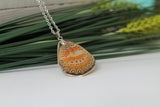 Red Lacewing Wing Necklace v2, Butterfly Wing Necklace, Cethosia biblis, Butterfly Wing Pendant, wing Encased in Resin, Zoology, Entomology