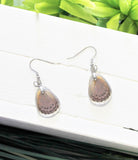 Spotted Lilac Tree Nymph v2, Butterfly Wing Earrings, Sevenia pechueli, Insect Earrings, Encased in Resin, Zoology, Entemology Earrings