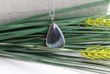 Leprieur's Glory Upper Wing Necklace, Butterfly Wing Necklace, Callithea Leprieuri, Entemology, Wing Encased in Resin, Preserved Butterfly