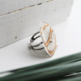 Malachite Wing Ring, Butterfly Wing Pendant Ring, Siproeta stelenes, Butterfly Wing Ring, Insect Ring, wing Encased in Resin, Preserved Wing