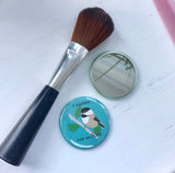 I Garden for Wildlife, Pocket Mirror, Wildflower Button, 2.5 Inch Button, Horticulturalist, Nature Lover, Master Gardener, Chickadee